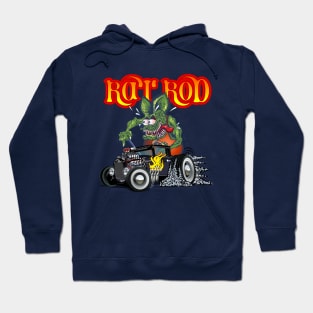 Cartoon retro rat rod Hoodie